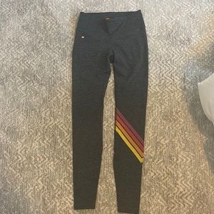 Grey aviator nation leggings